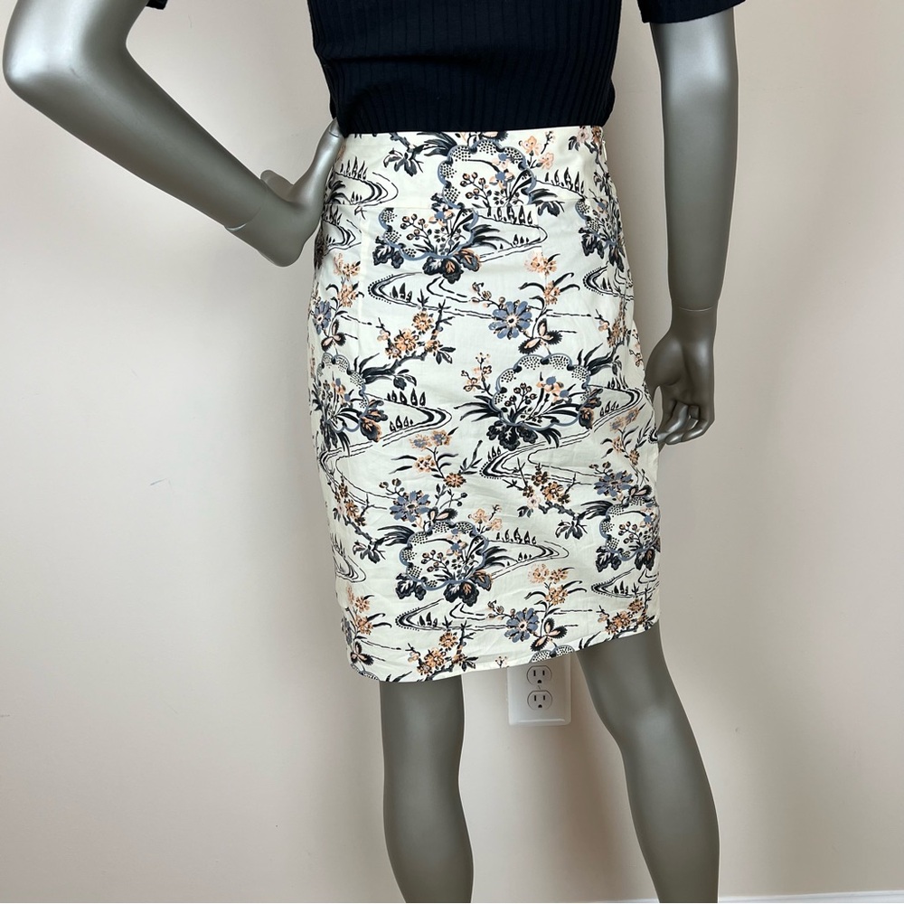 NWT BA&SH short summer high waisted skirt. Size 0, US size 4 Pastel yellow print - Picture 3 of 6